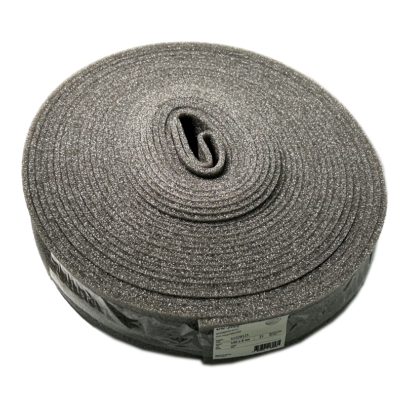 Демпферная лента 100 х 8 мм, серая, 25 м