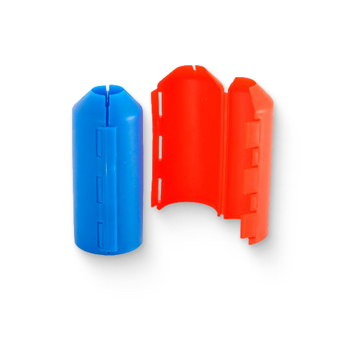 Втулка защитная разборная на теплоизоляцию для труб 16-20 мм, синяя