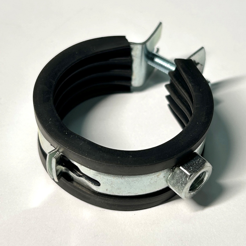 Хомут одновинтовой 1 1/4 (40-43 мм) с резиновым уплотнителем