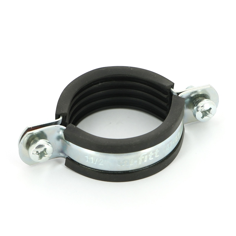 Хомут 1 1/2 (47-52 мм) с резиновым уплотнителем