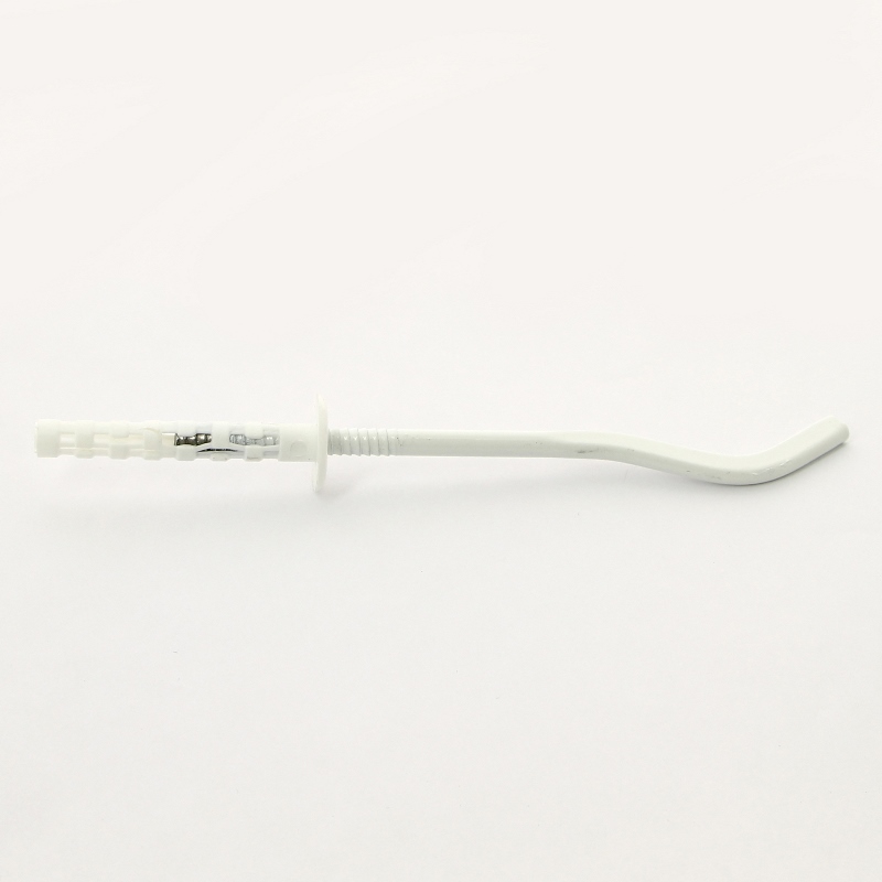 Кронштейн штыревой 7х180 плоский эмалированный с  дюбелем 10х75