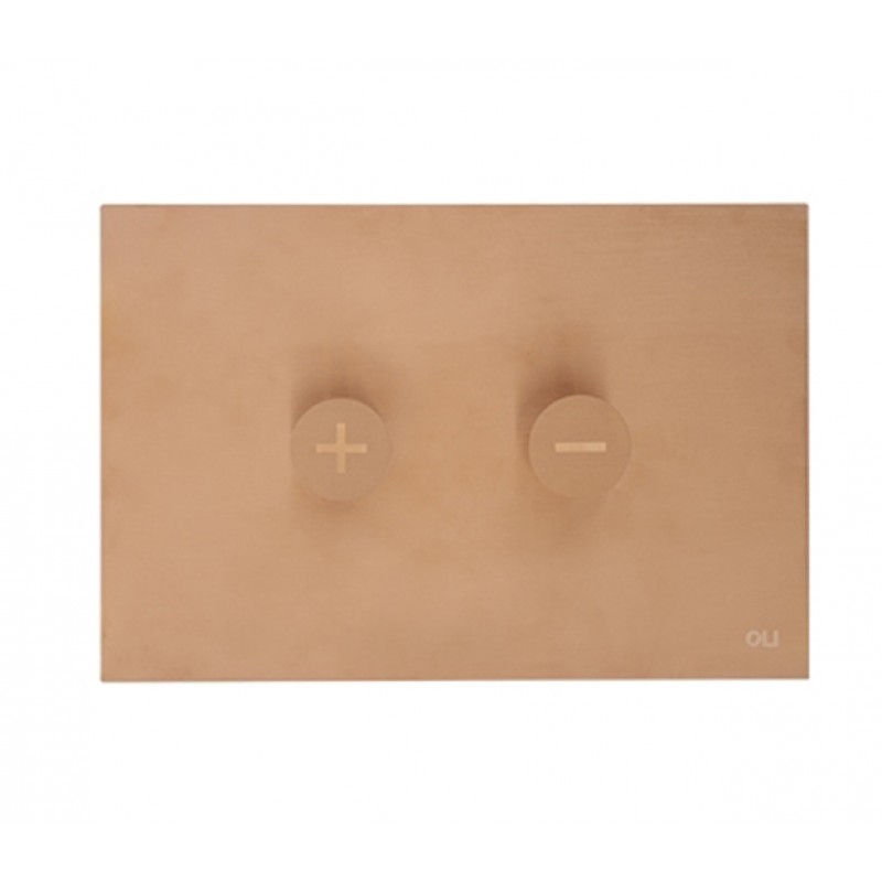 Кнопка смыва OLI Trumpet 878784 пневматическая, нерж. сталь, бронза