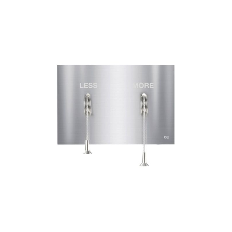 Кнопка смыва OLI Less is More металл матовый хром 883525