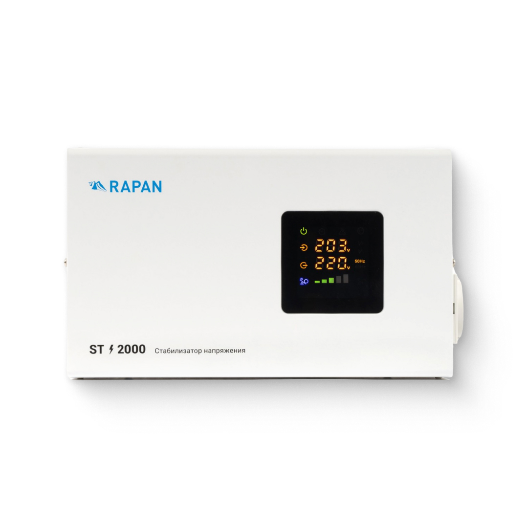 Стабилизатор сетевого напряжения RAPAN ST-2000, 2000 ВА, 100-260 В