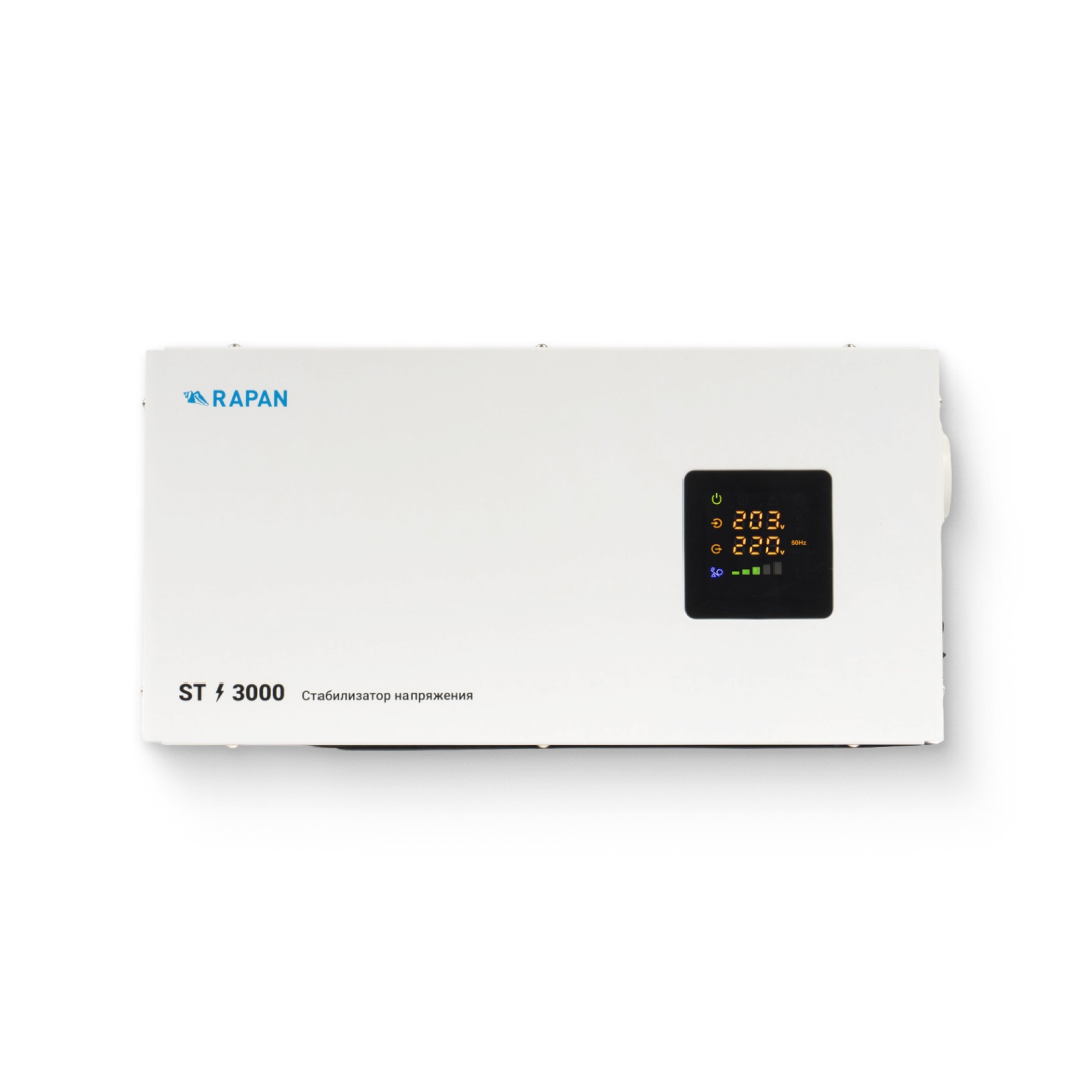 Стабилизатор сетевого напряжения RAPAN ST-3000, 3000 ВА, 100-260 В