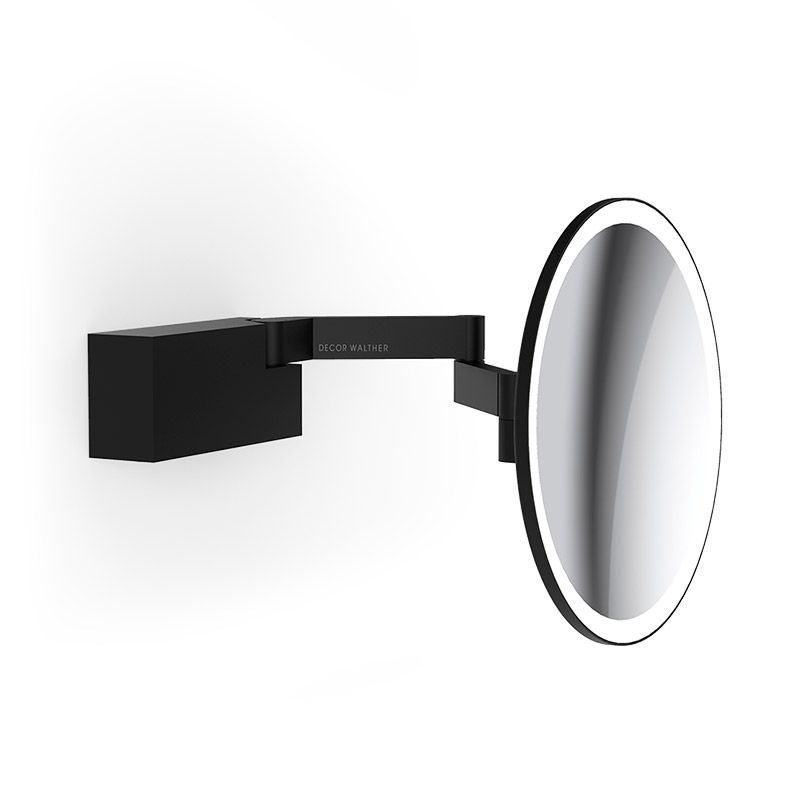 Косметическое зеркало Decor Walther VISION WR с подсветкой черный матовый 0123160
