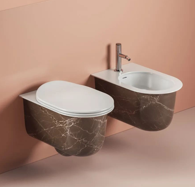 Унитаз подвесной Artceram Chic 380х530 мм Bronze Amani CHV001 49 00