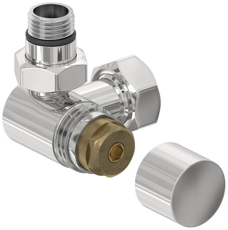 Вентиль Сунержа 3D G 1/2 x 3/4 левый под шестигранник сталь 0014061234