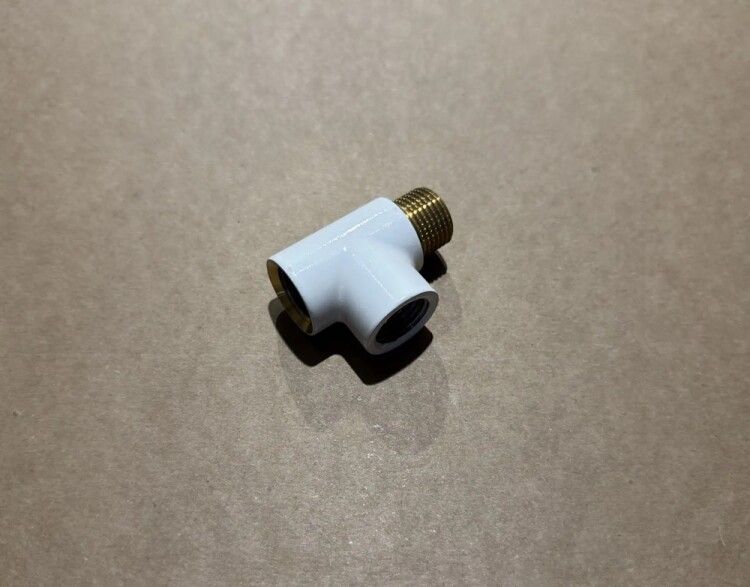 Тройник Carlo Poletti 1/2 HP x 1/2 BP белый 1167562
