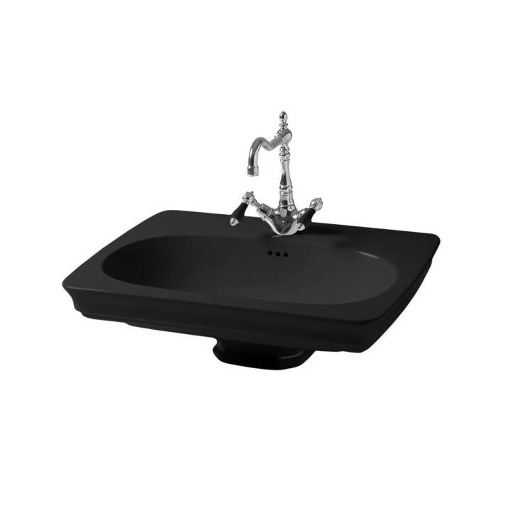 Раковина подвесная Artceram Civitas 680x495x220 мм черный глянцевый CIL001 03 00