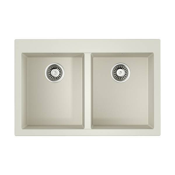 Кухонная мойка Omoikiri Bosen 80-2-WH Tetogranit 80x53 см белый 4993839