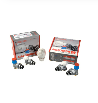 Комплект термостатический угловой осевой Giacomini R470F 1/2 R470FX027