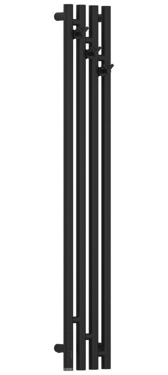 Полотенцесушитель, Сунержа, Кантата 3,1, шгв 191-105-1200, слева, МЭМ, цвет-чёрный матовый