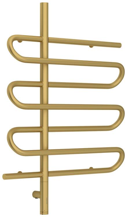 Полотенцесушитель электрический Сунержа Эпатаж 3.0 800x608 мм нижнее слева золото матовое 032-5850-8060