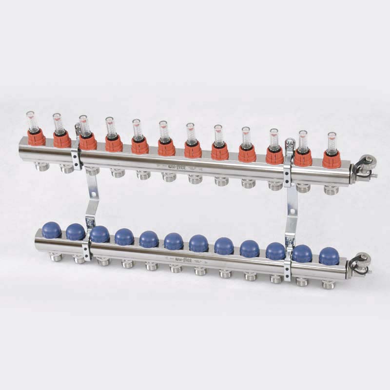 Коллекторная группа Uni-Fitt серия E 1x3/4 EK 12 выходов с расходомерами 440E4312