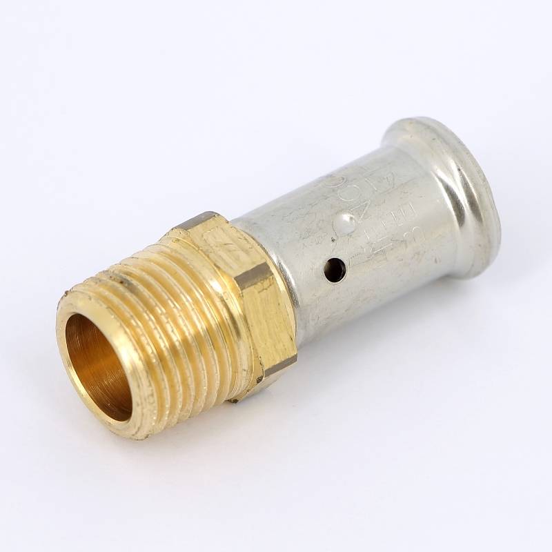 Муфта с наружной резьбой пресс HENCO 17P 16x1/2 17P-1604