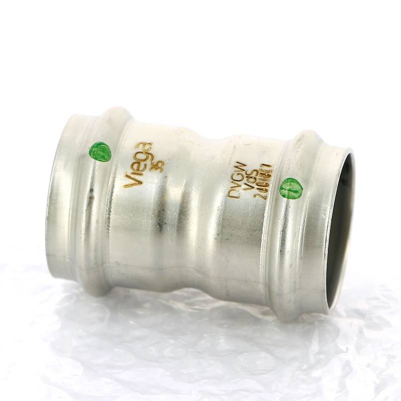 Муфта пресс Viega Sanpress Inox 35 мм нержавеющая сталь 436193