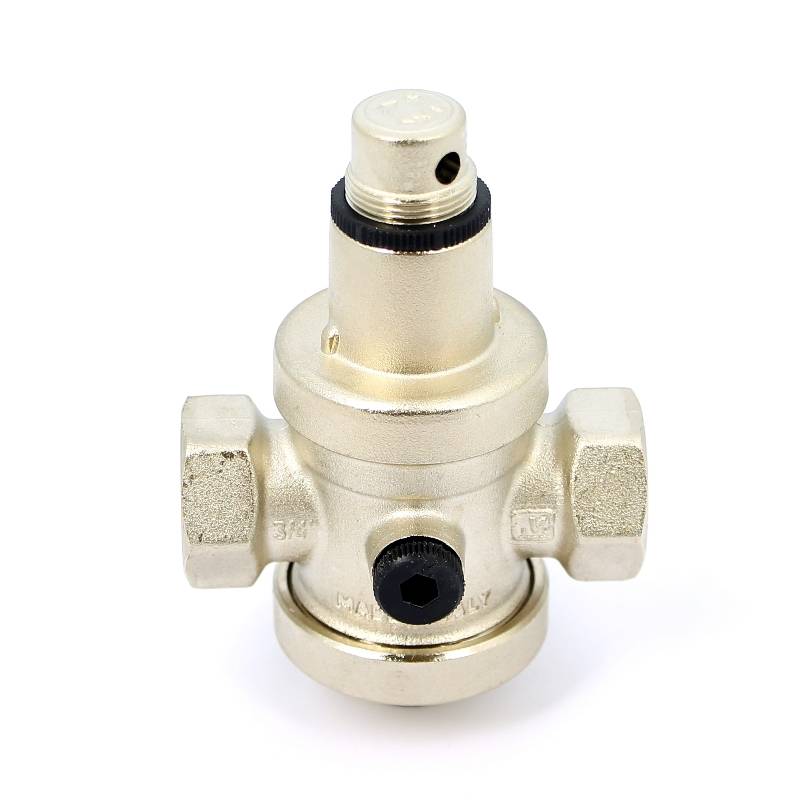 Редуктор давления UNI-FITT 204N ВВ никелированный с отверстием под аксиальный манометр 3/4 204N3140