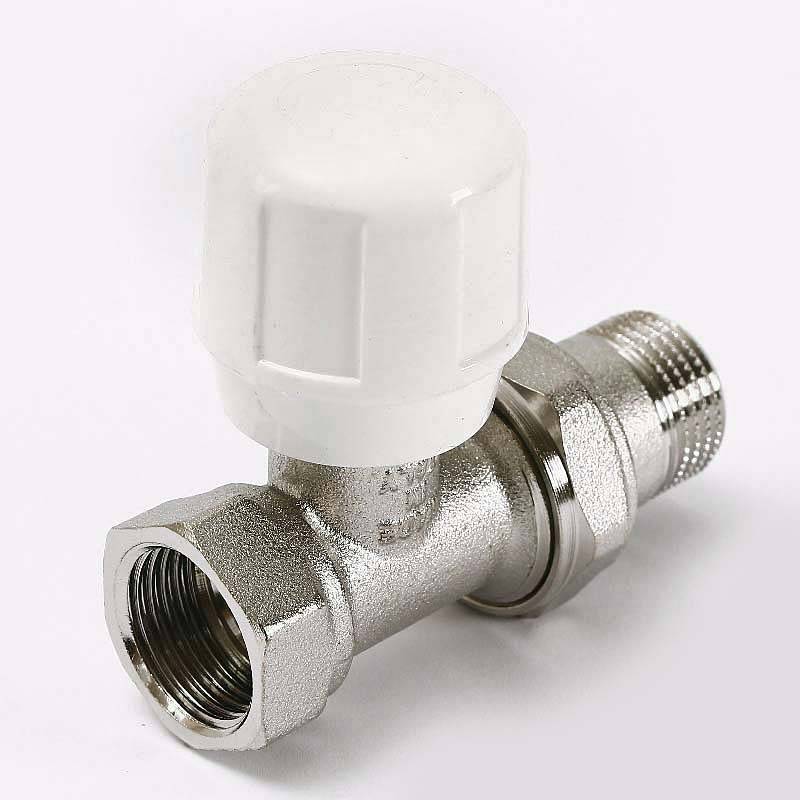 Вентиль ручной Uni-Fitt прямой 1/2 никелированный с разъемным соединением 150N2000