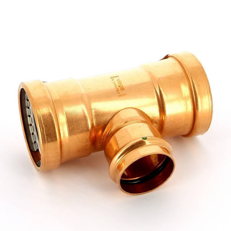 Тройник пресс медный Viega Profipress XL 76.1x54x76.1 мм 476977