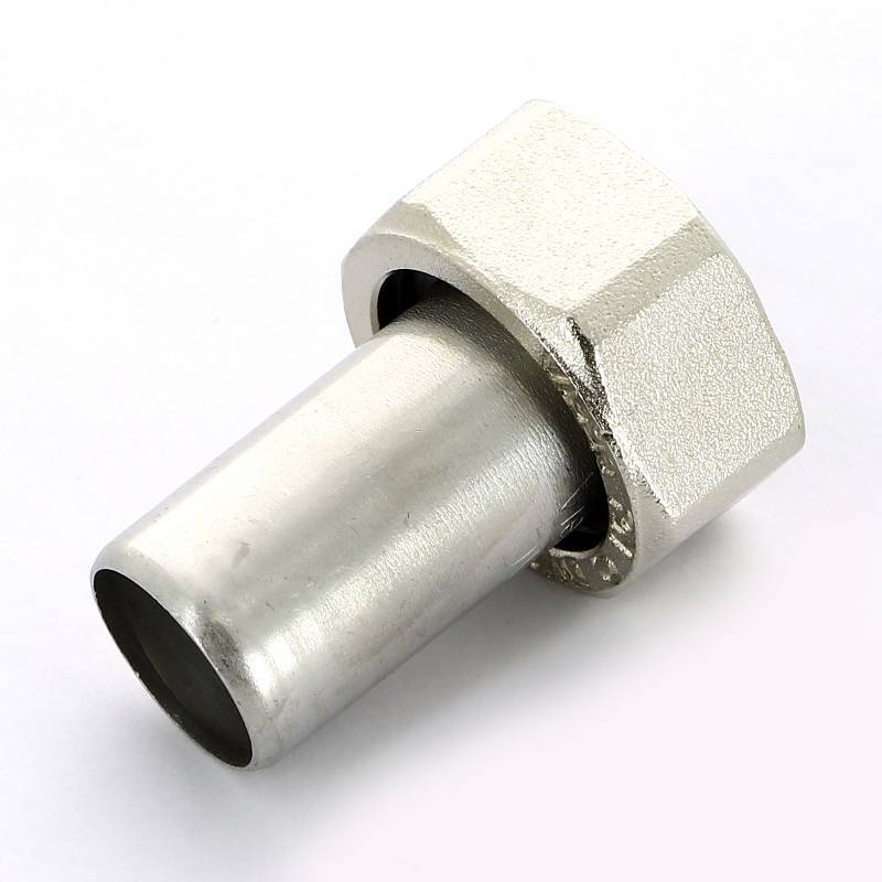 Муфта пресс Viega Sanpress Inox с накидной гайкой 28х1 нержавеющая сталь 437633