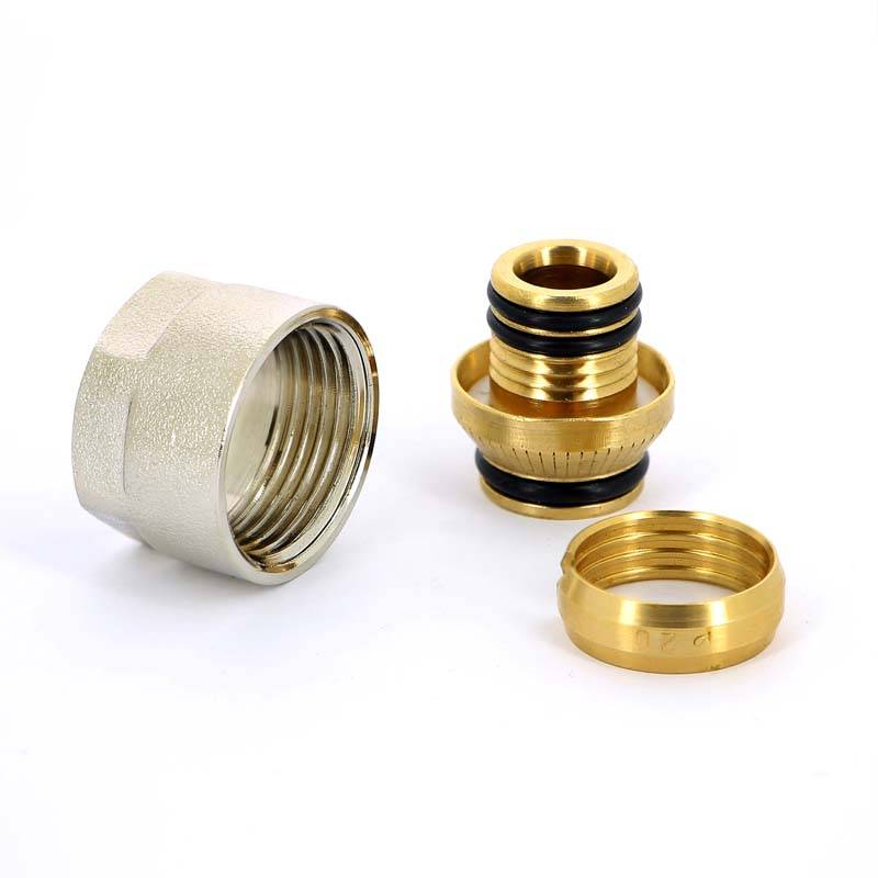 Соединитель обжимной Watts никелированный евроконус 20х3/4 10000989