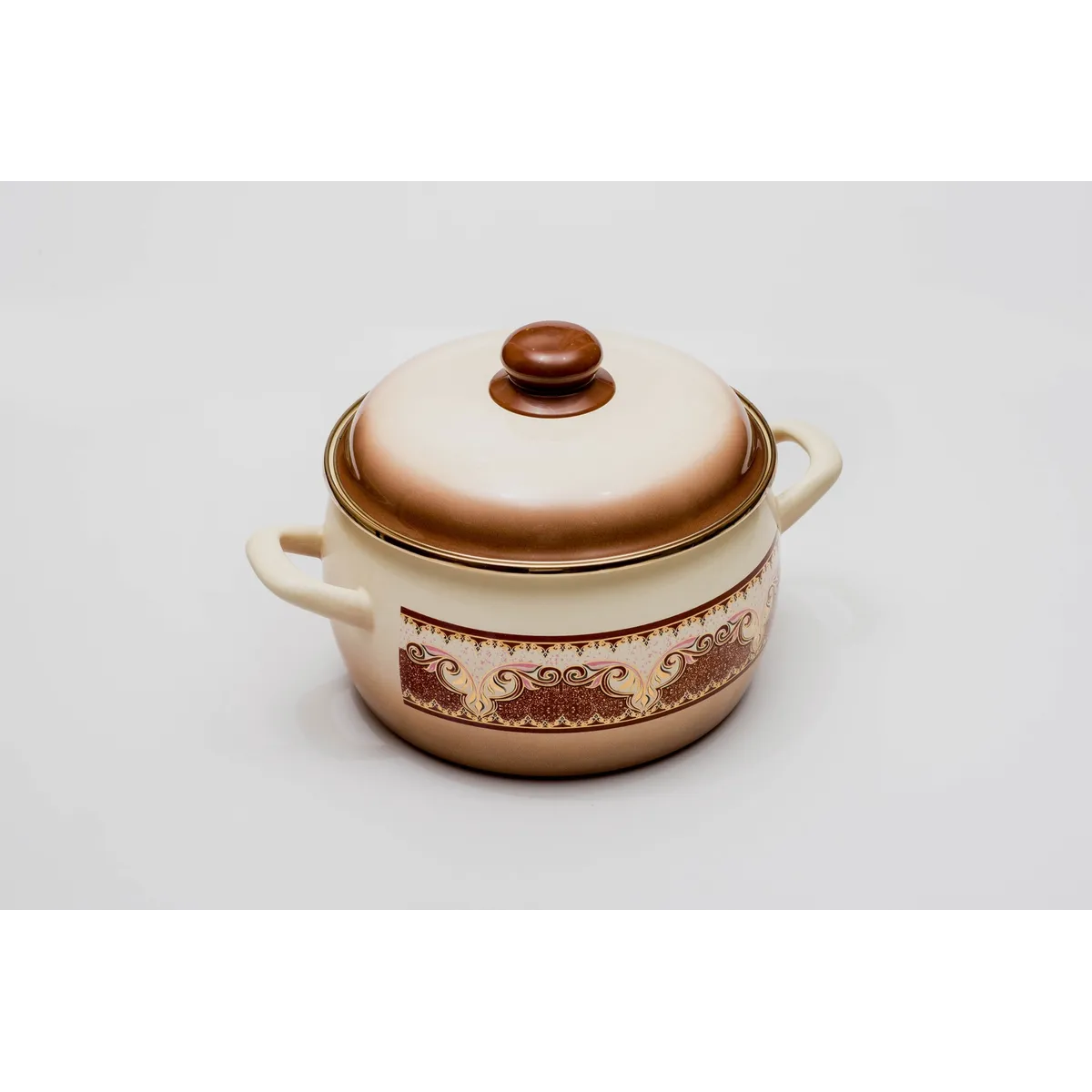 Кастрюля эмалированная Metrot Терракот 2.2 л 7313