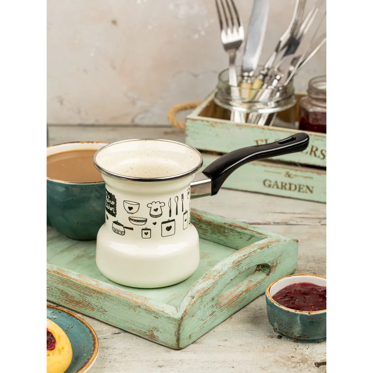 Турка эмалированная Metrot Ретро 0.4 л 7297