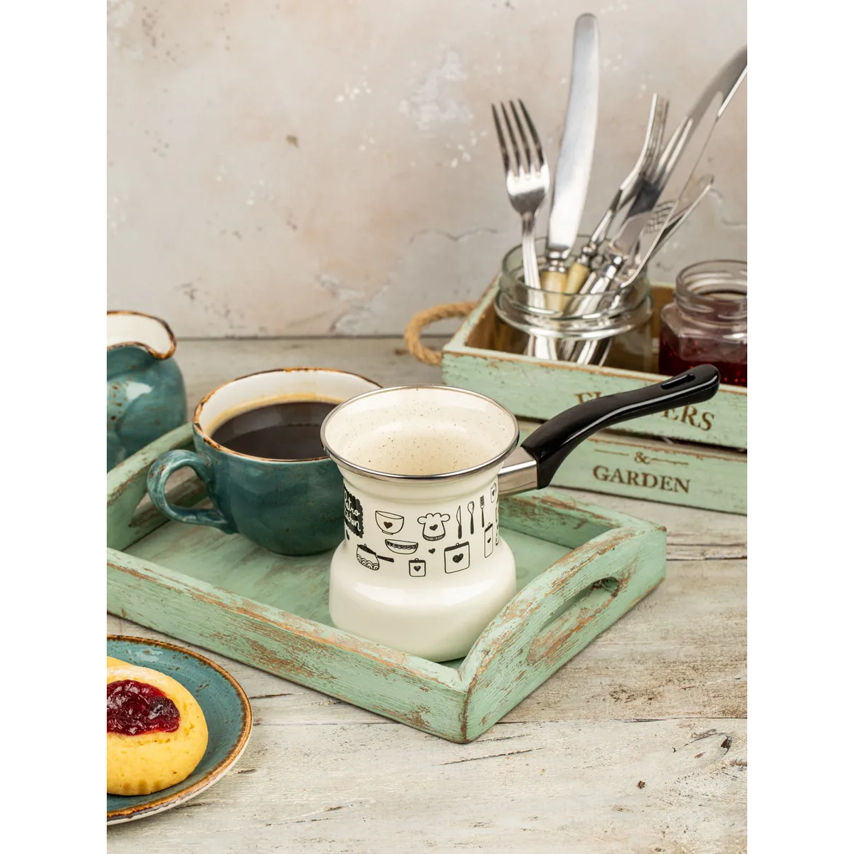 Турка эмалированная Metrot Ретро 0.4 л 7297