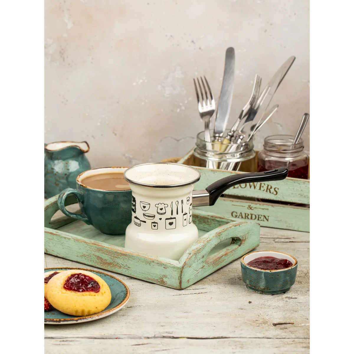 Турка эмалированная Metrot Ретро 0.4 л 7297