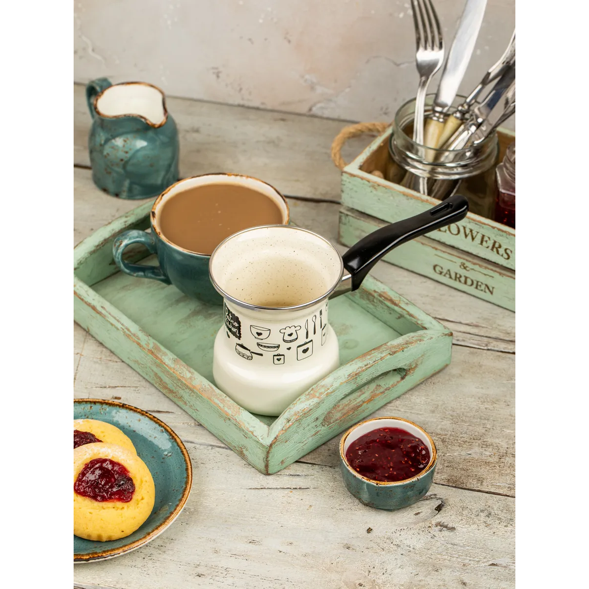 Турка эмалированная Metrot Ретро 0.4 л 7297