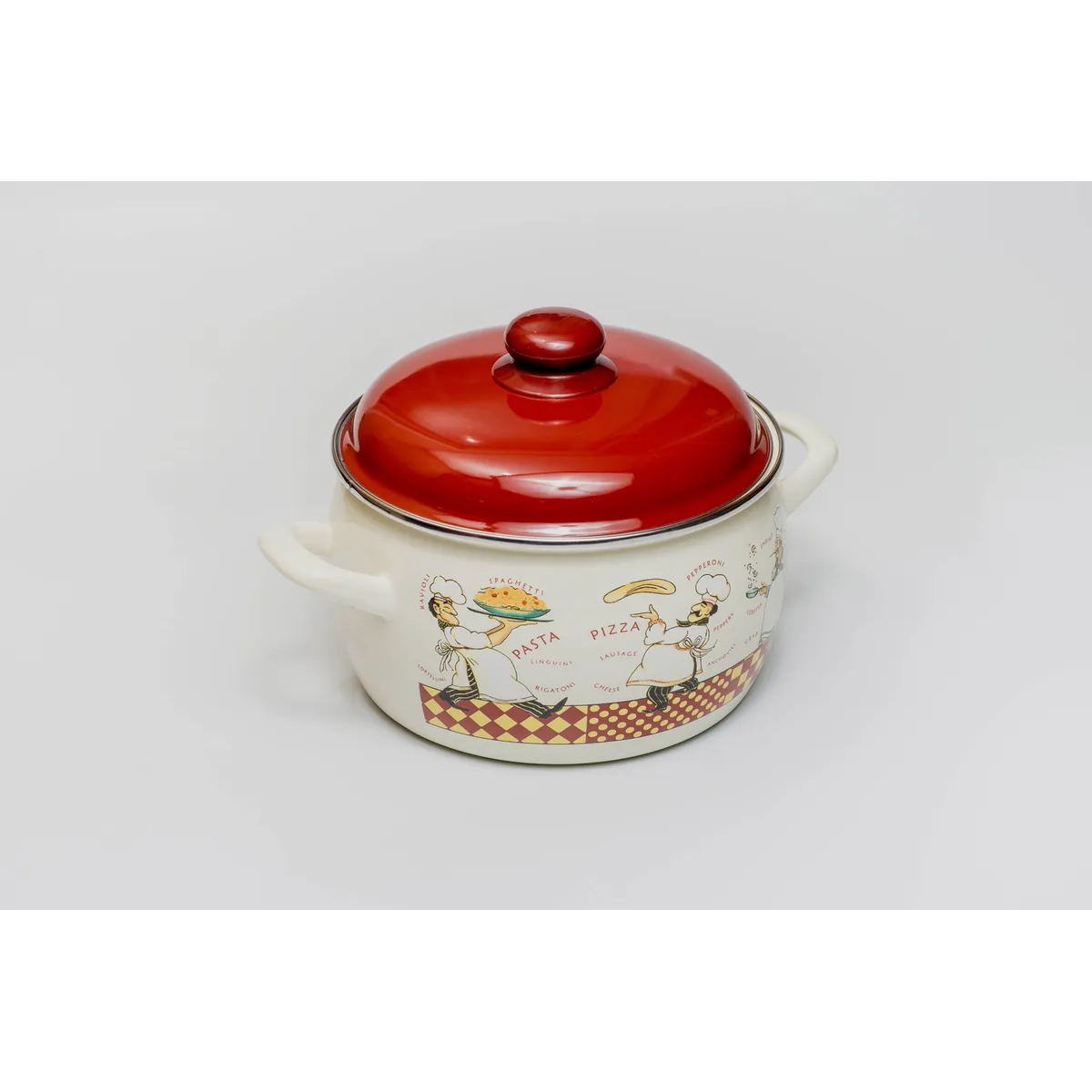 Кастрюля эмалированная Metrot Повара 7.5 л 7372