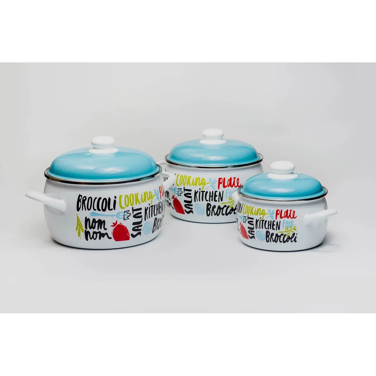 Набор посуды Metrot Брокколи эмалированная сталь 6 предметов 7354