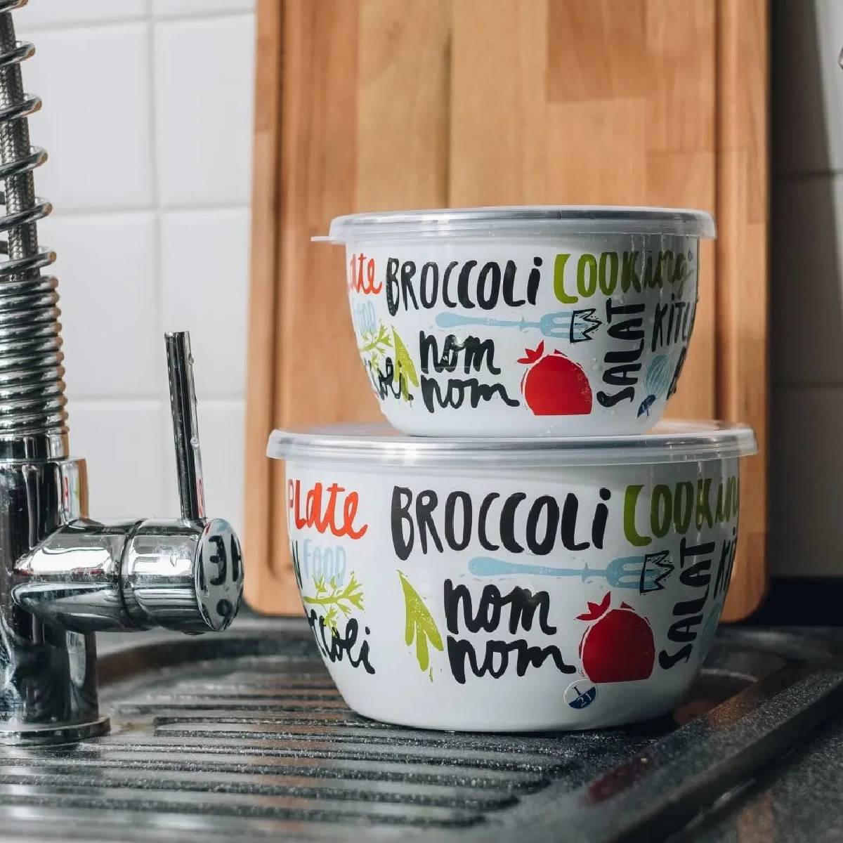 Миска эмалированная Metrot Брокколи 1.1 л 7351