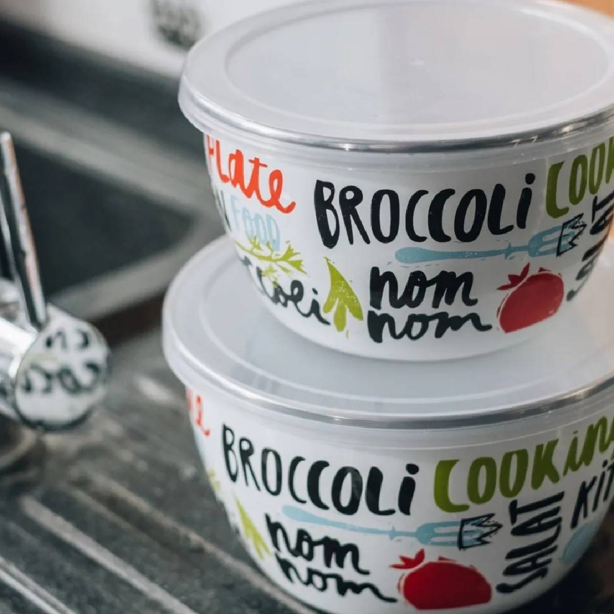 Миска эмалированная Metrot Брокколи 1.7 л 7352