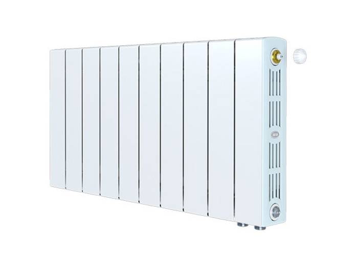 Радиатор биметаллический RIFAR SUPReMO Ventil 350 10 секций нижнее правое подключение белый 11548