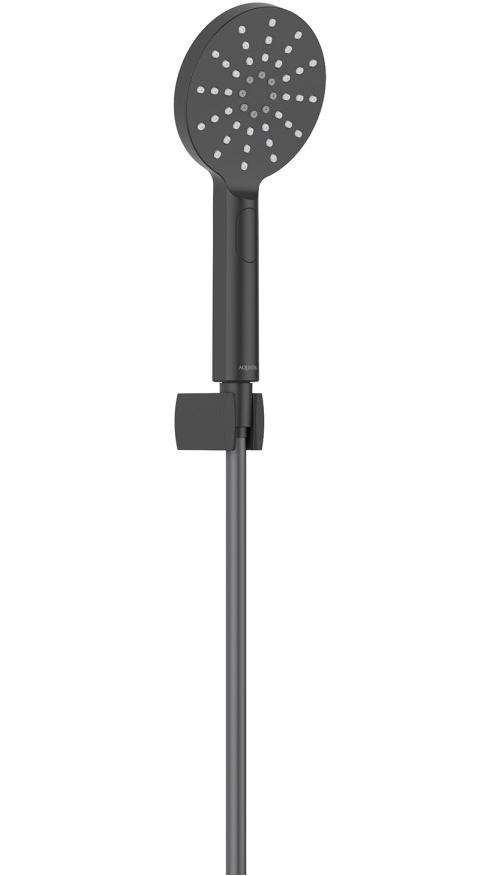 Душевой набор Aquanet Оберон Select 120 3jet матовый черный AQ2033MB