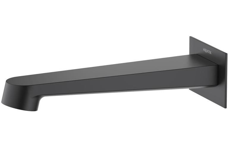 Излив для ванны Aquanet Oberon 183 мм матовый черный AQ1241MB