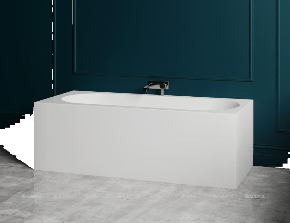 Ванна Salini FABIA 1700x750x600 мм пристенная 4 отверстия под смеситель белый глянцевый 102611G