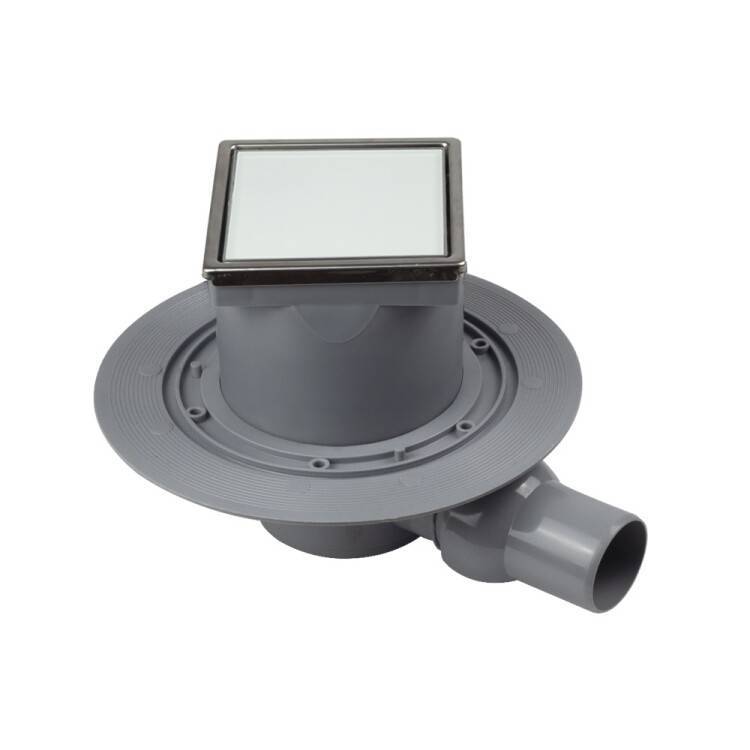 Трап для душа Pestan Confluo Standard Dry 1 White Glass 100x100 мм DN 50 13000104