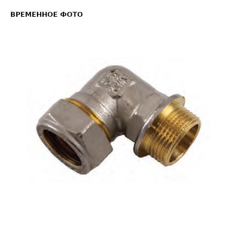 Угольник обжимной Tiemme никелированный 15х3/4 НР 1100090