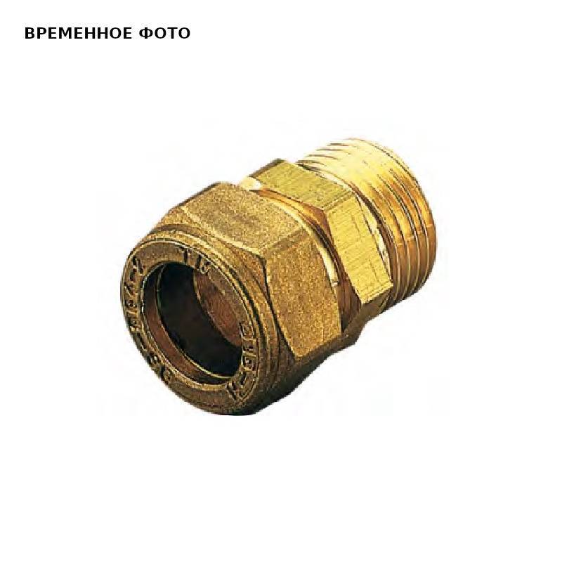 Муфта обжимная Tiemme с наружной резьбой 54x2 латунь 1130108
