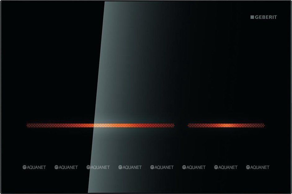 Клавиша смыва Geberit Sigma80 бесконтактная питание от сети стекло черное 116.090.SG.1