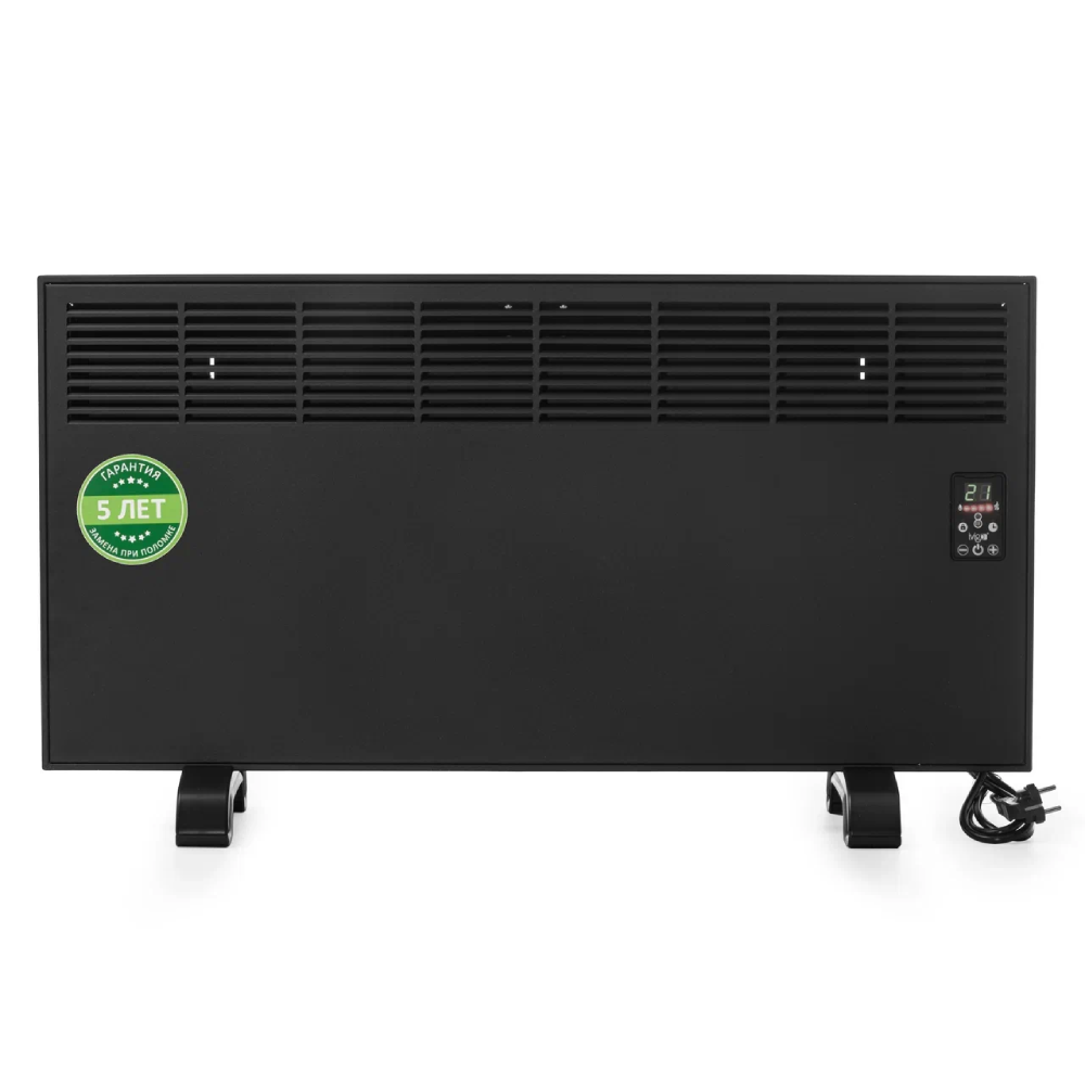 Конвектор электрический iVigo EPKE25 электронный термостат Вт Черный матовый EPKE25