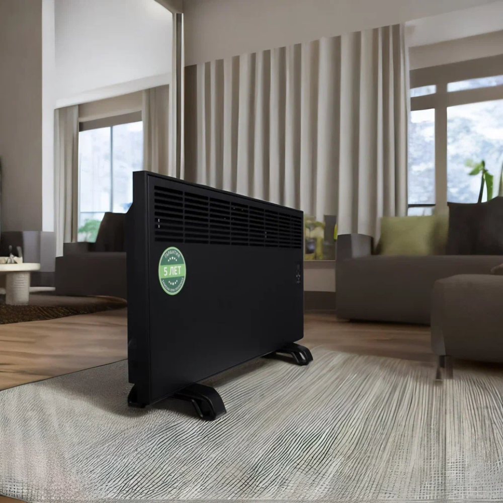 Конвектор электрический iVigo EPKE25 электронный термостат Вт Черный матовый EPKE25