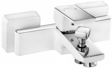 Смеситель для ванны Bravat TIERA белый хром 104802469EX