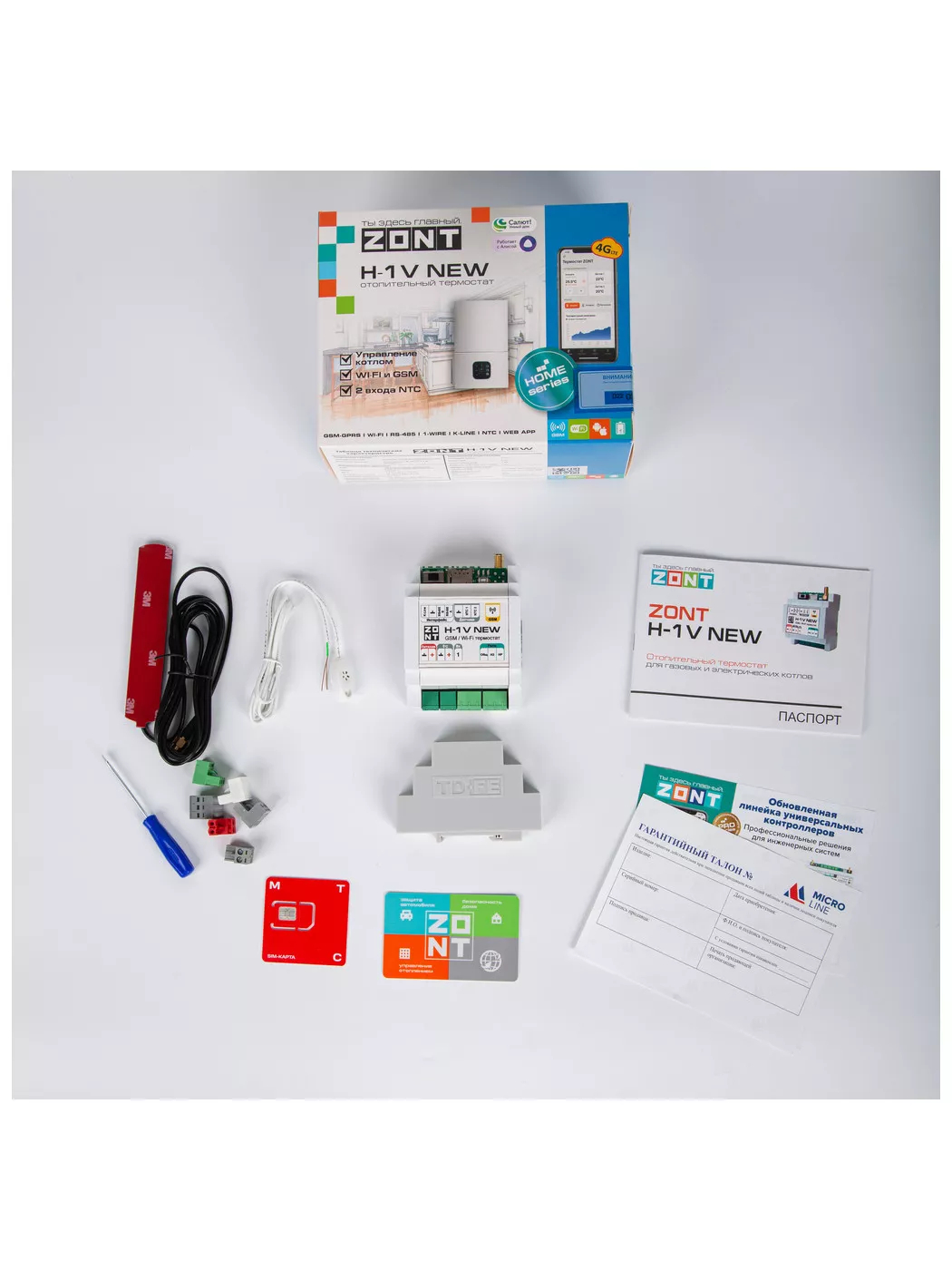 Отопительный термостат Zont H-1V NEW GSM Wi-Fi ML00005890