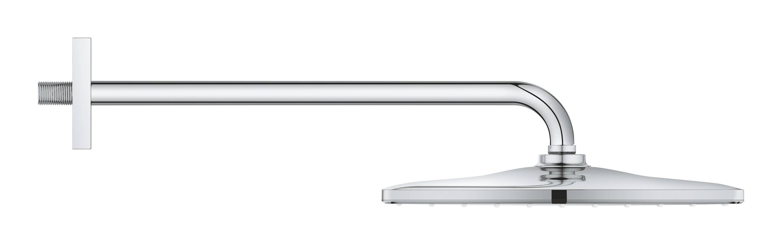 Верхний душ с кронштейном 422 мм GROHE Rainshower Mono 310 Cube хром 26563000