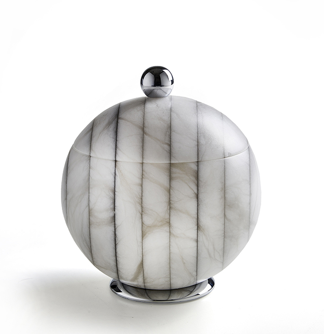 Контейнер настольный 3SC Rigato 150х180 мм алебастр хром AL48SL