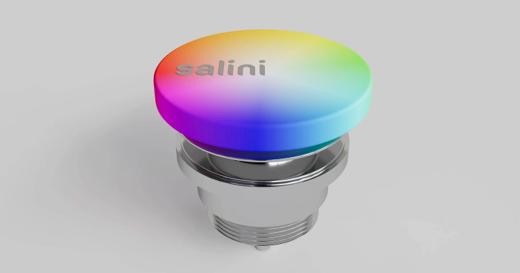Донный клапан Salini для раковины незапираемый цвет RAL 1014 166302MFRAL1014
